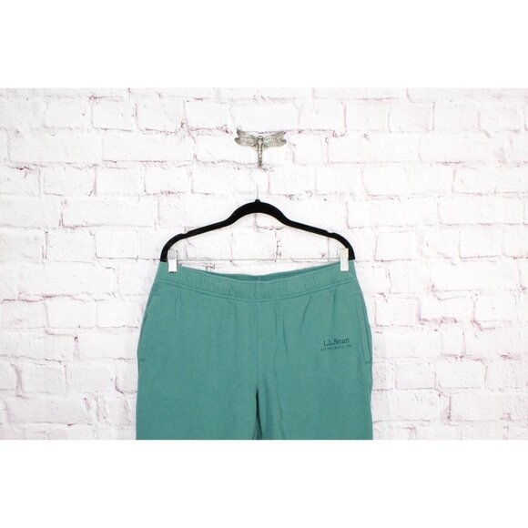 LL Bean 1912 Sweatpants Supersoft Cozy Juniper Size L 30" - Picture 2 of 9